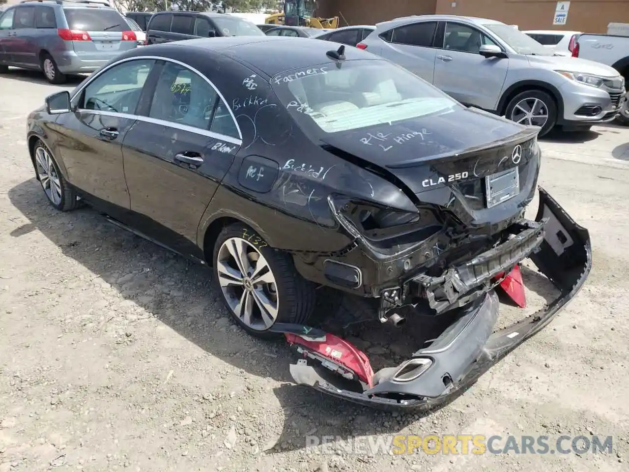 3 Photograph of a damaged car WDDSJ4EB1KN766645 MERCEDES-BENZ CLA-CLASS 2019