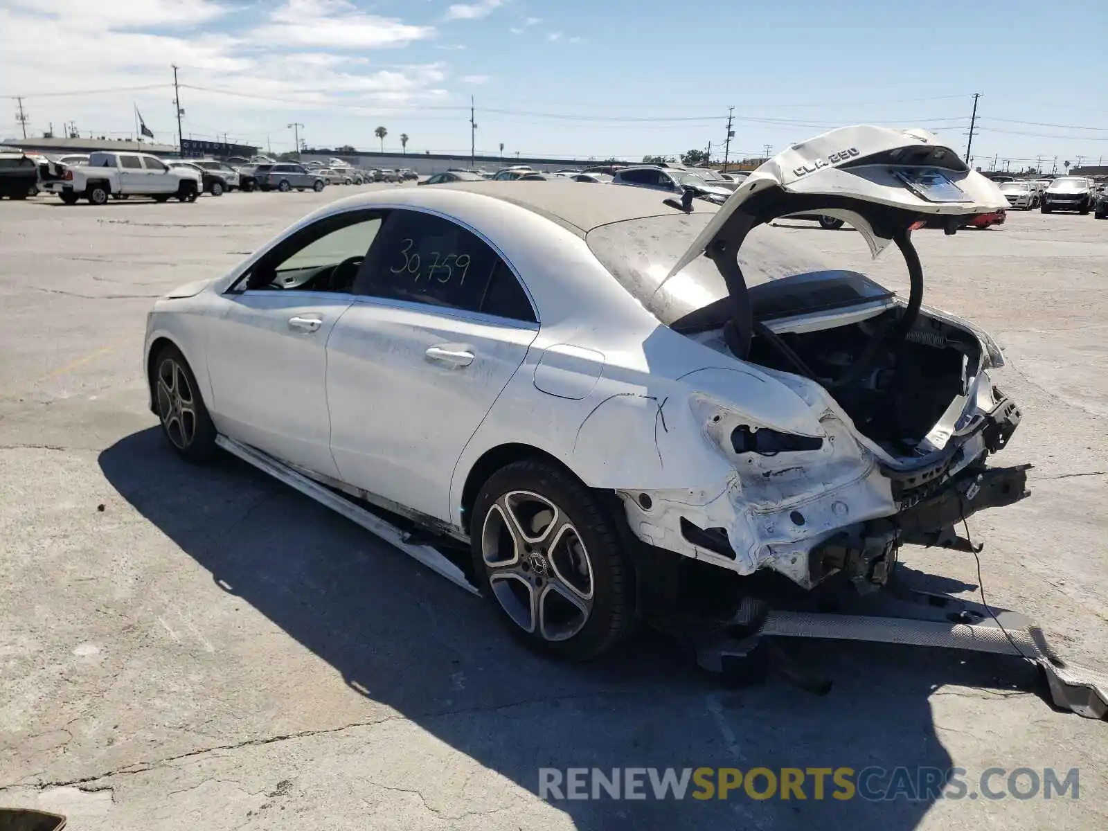 3 Photograph of a damaged car WDDSJ4EB2KN752219 MERCEDES-BENZ CLA-CLASS 2019