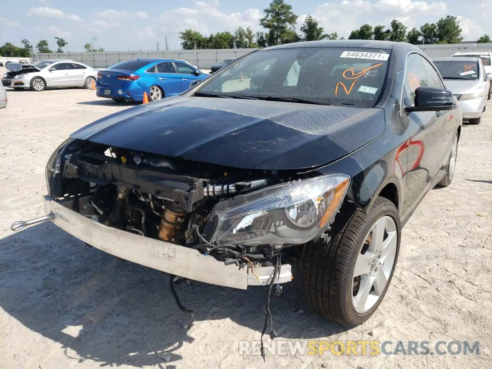 2 Photograph of a damaged car WDDSJ4EB3KN699322 MERCEDES-BENZ CLA-CLASS 2019