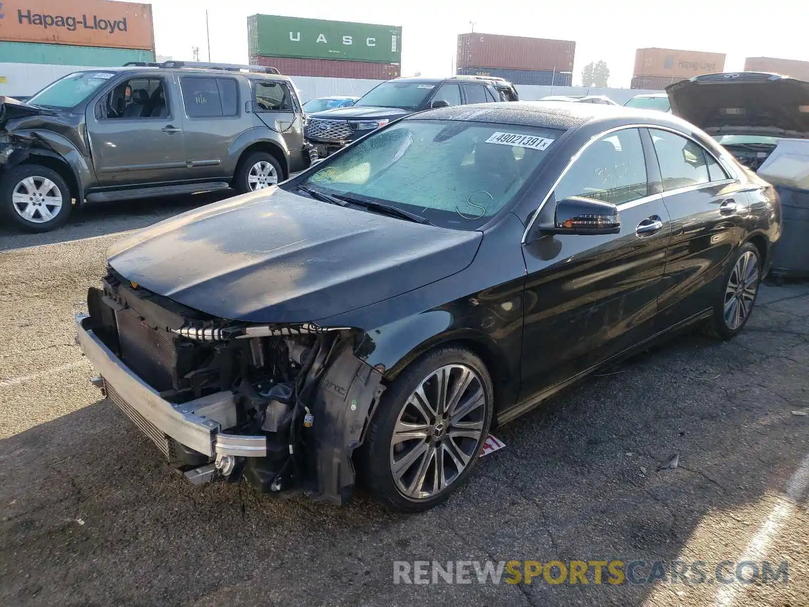 2 Photograph of a damaged car WDDSJ4EB3KN727393 MERCEDES-BENZ CLA-CLASS 2019