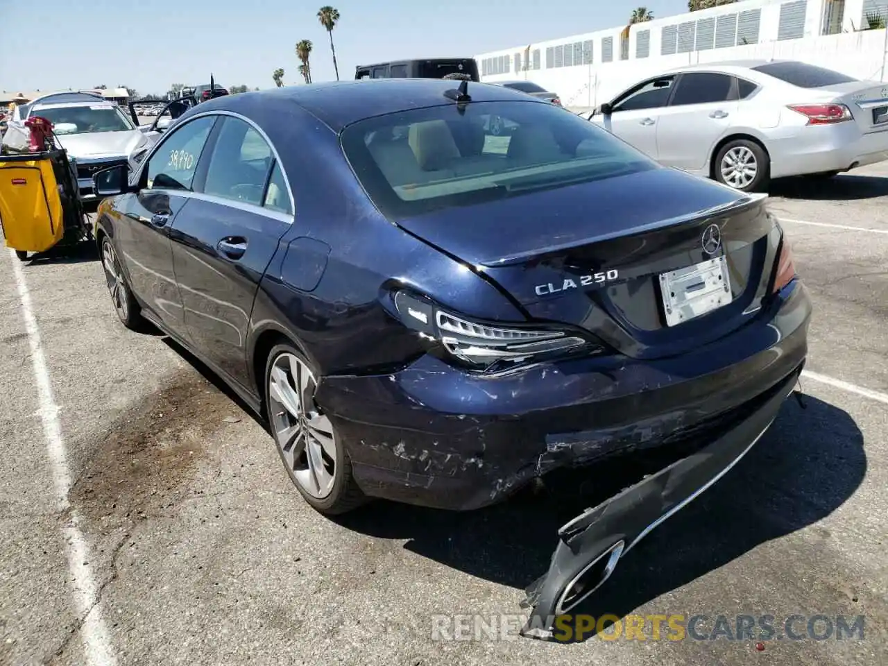 3 Photograph of a damaged car WDDSJ4EB3KN733792 MERCEDES-BENZ CLA-CLASS 2019