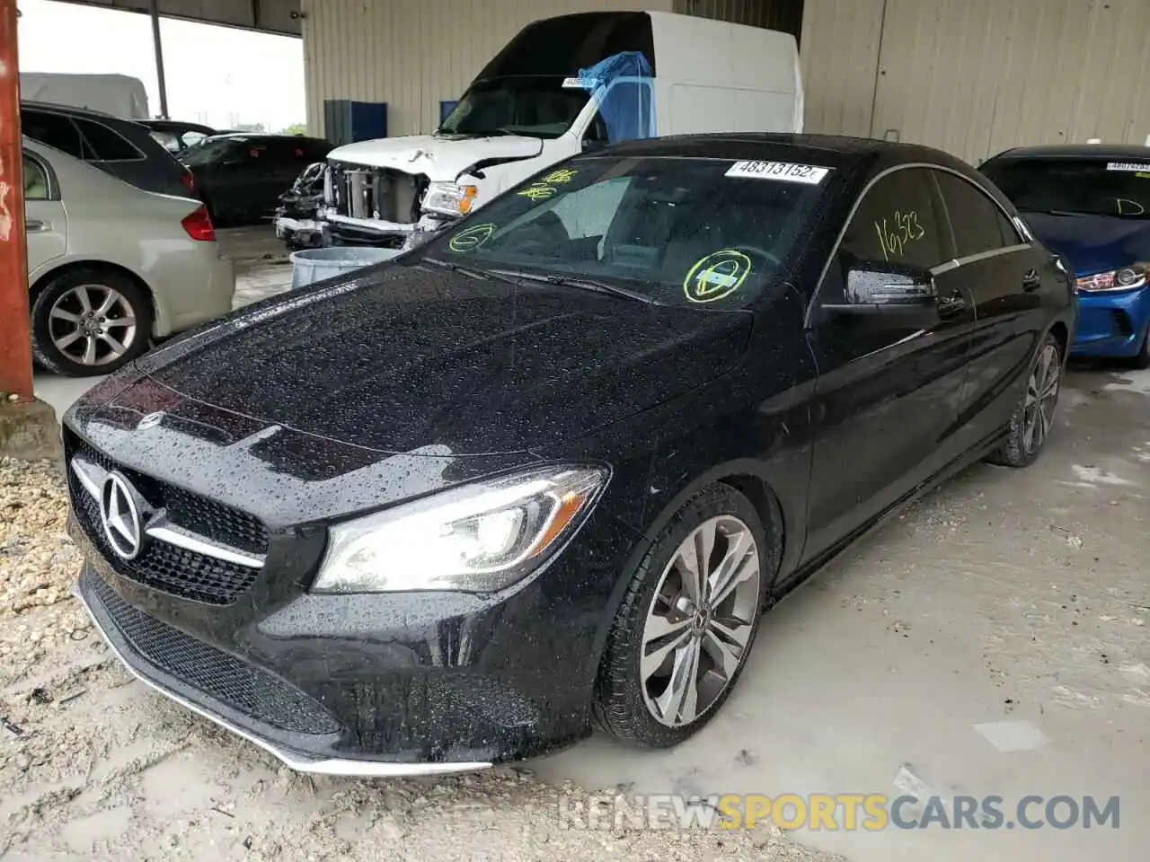 2 Photograph of a damaged car WDDSJ4EB3KN744176 MERCEDES-BENZ CLA-CLASS 2019