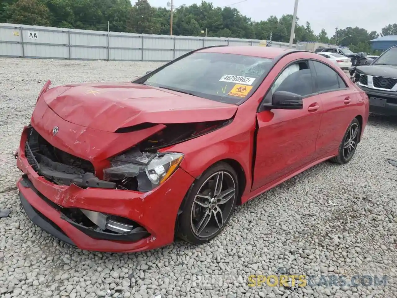 2 Photograph of a damaged car WDDSJ4EB3KN756358 MERCEDES-BENZ CLA-CLASS 2019