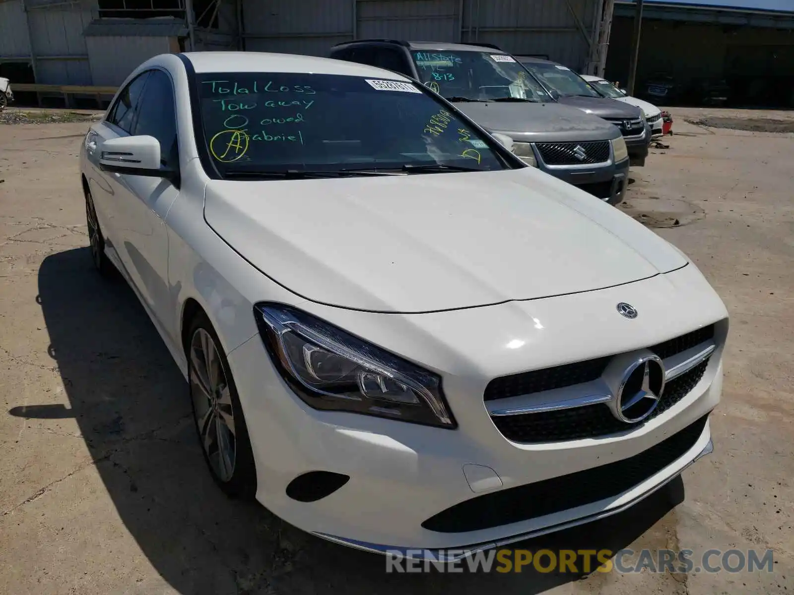 1 Photograph of a damaged car WDDSJ4EB3KN768509 MERCEDES-BENZ CLA-CLASS 2019