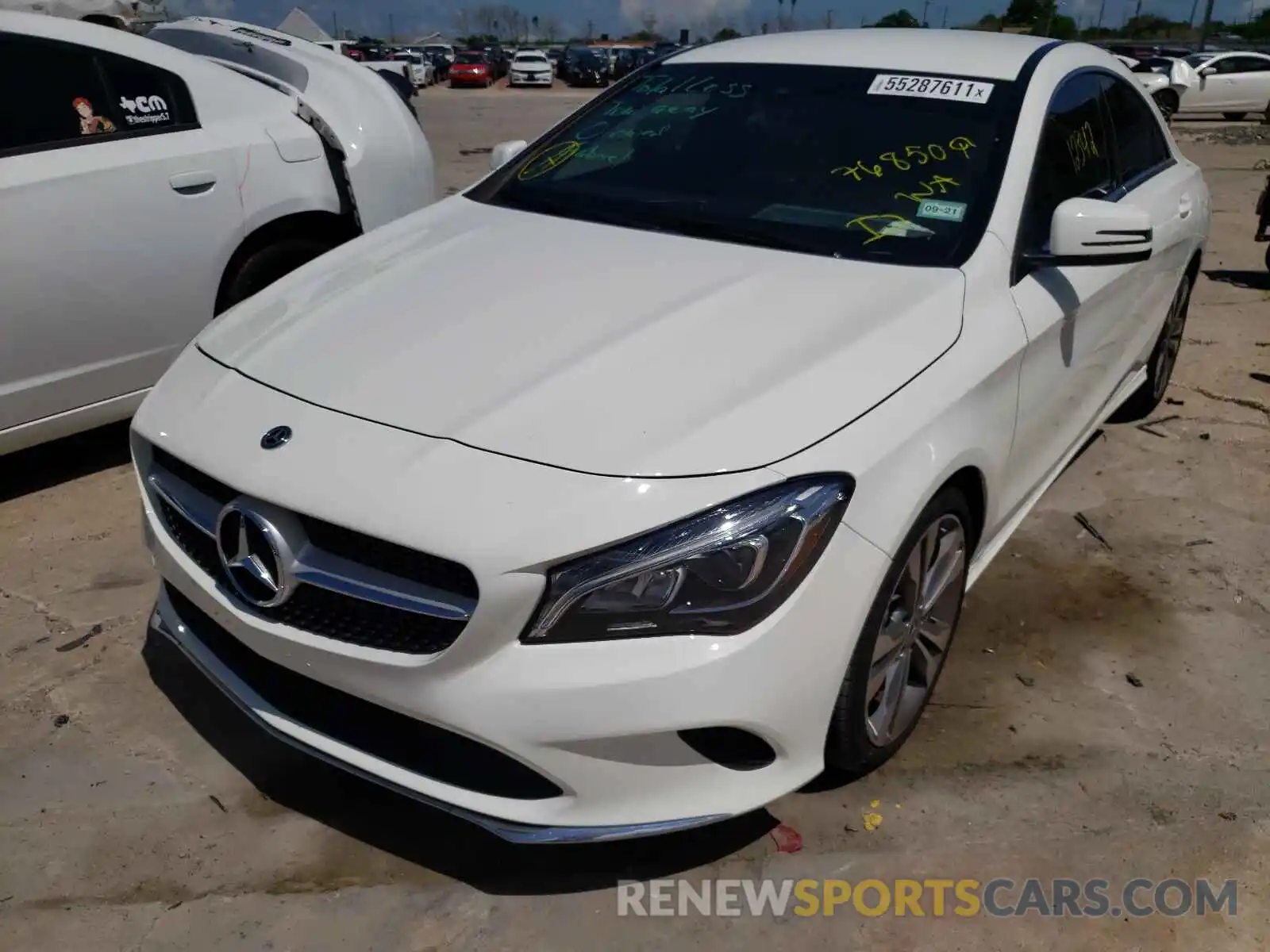 2 Photograph of a damaged car WDDSJ4EB3KN768509 MERCEDES-BENZ CLA-CLASS 2019