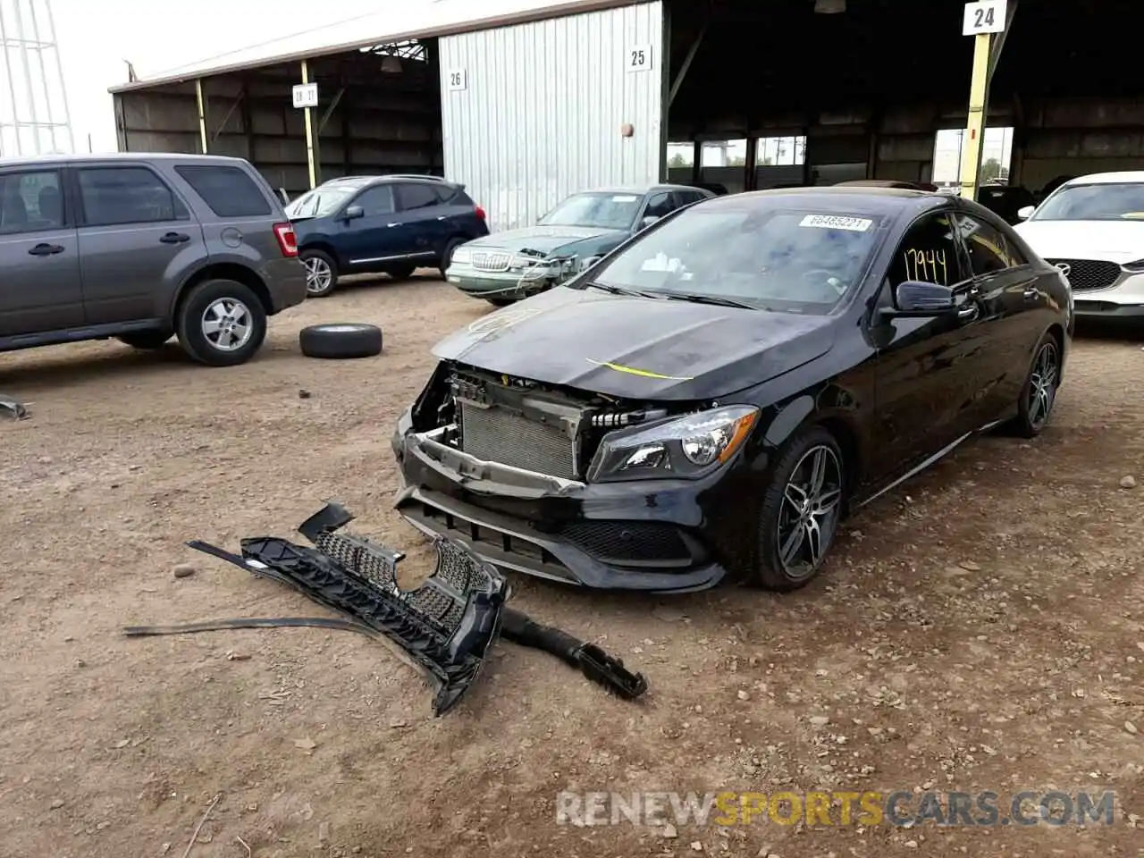 2 Photograph of a damaged car WDDSJ4EB3KN772379 MERCEDES-BENZ CLA-CLASS 2019