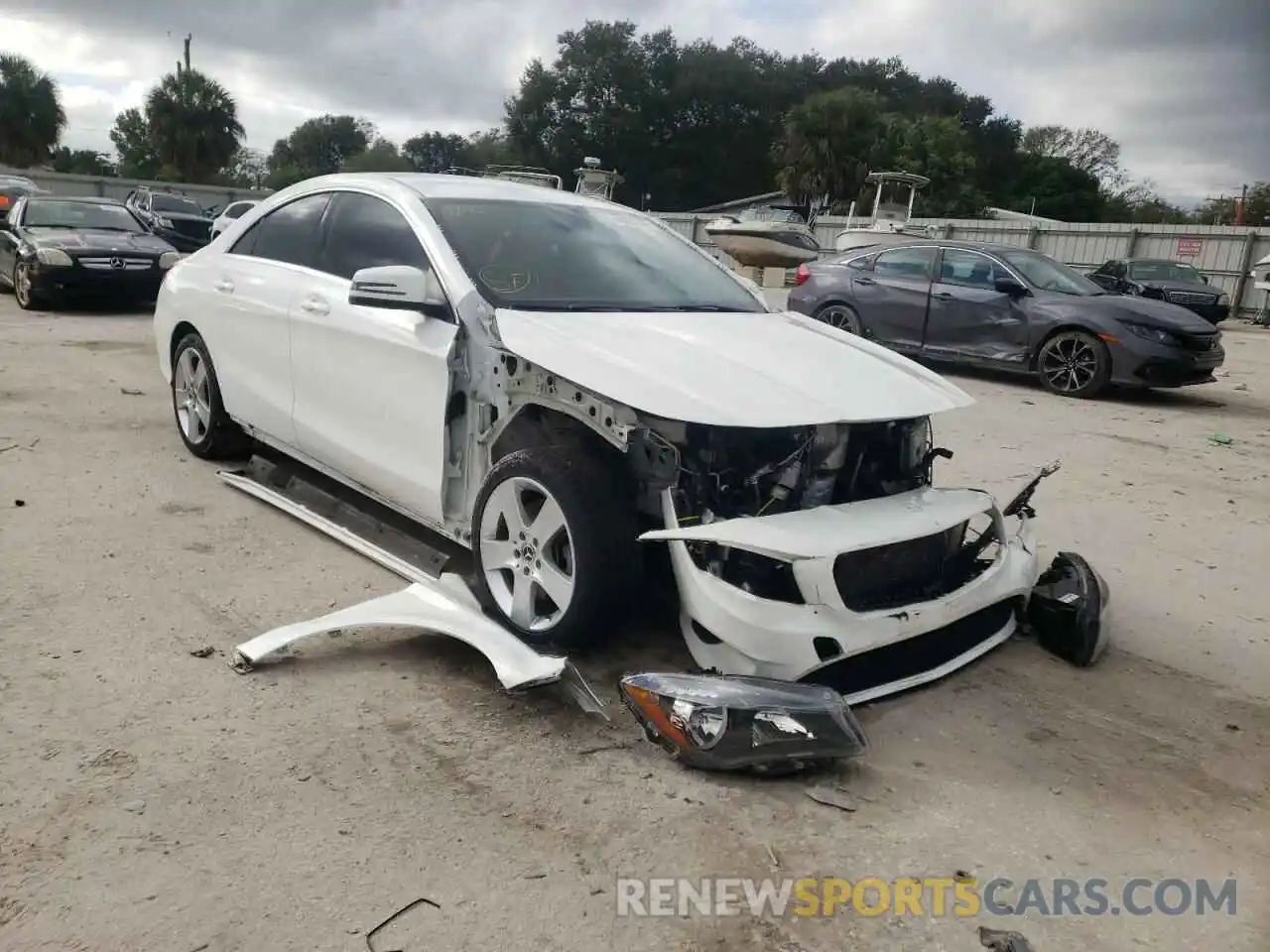 1 Photograph of a damaged car WDDSJ4EB4KN691228 MERCEDES-BENZ CLA-CLASS 2019