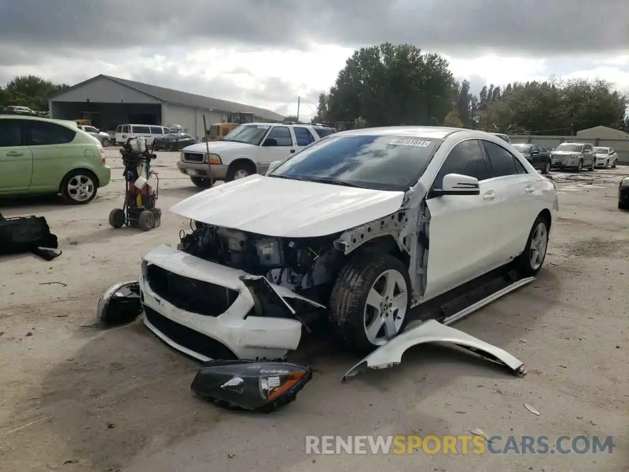 2 Photograph of a damaged car WDDSJ4EB4KN691228 MERCEDES-BENZ CLA-CLASS 2019