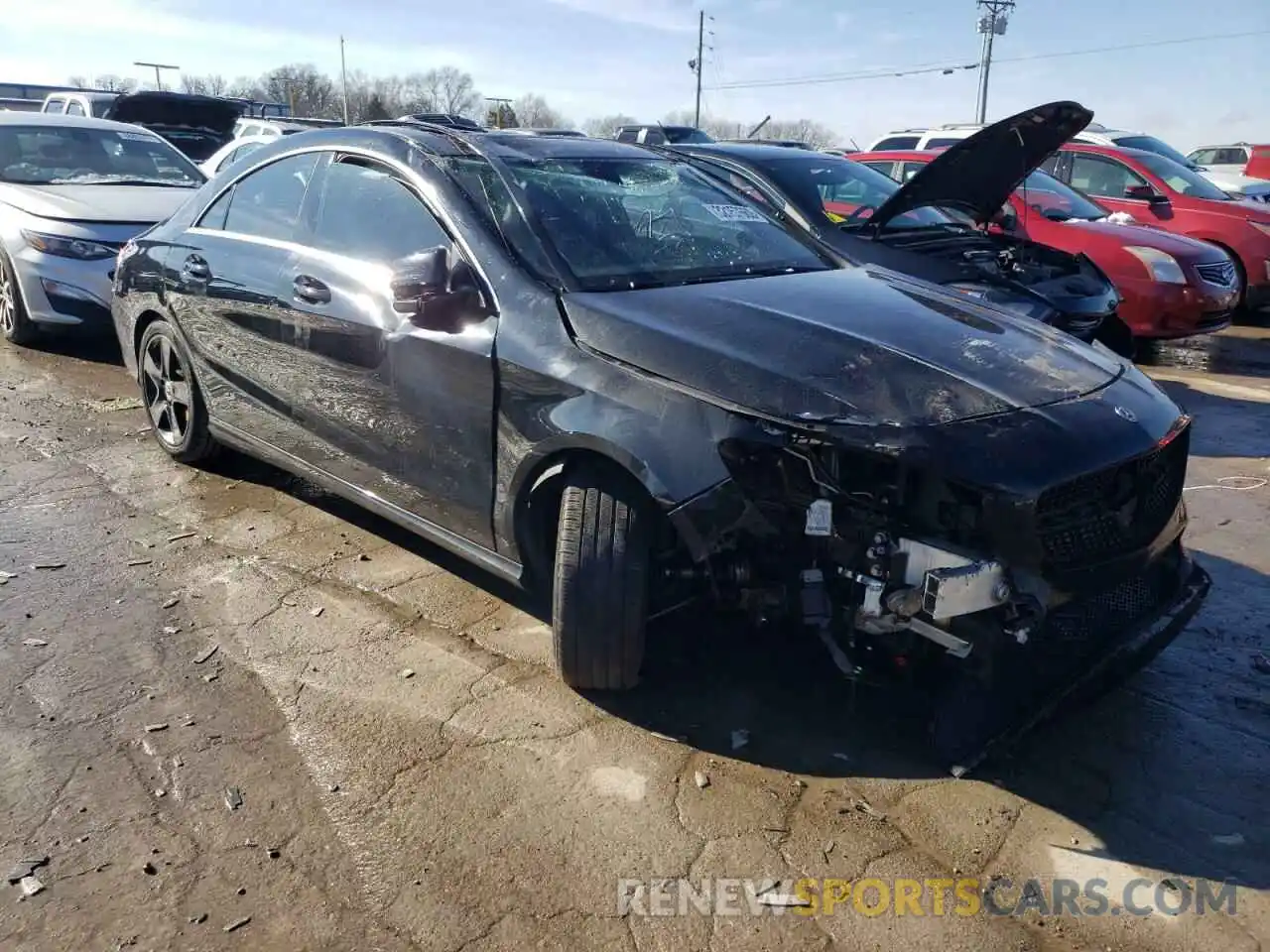 1 Photograph of a damaged car WDDSJ4EB4KN734577 MERCEDES-BENZ CLA-CLASS 2019