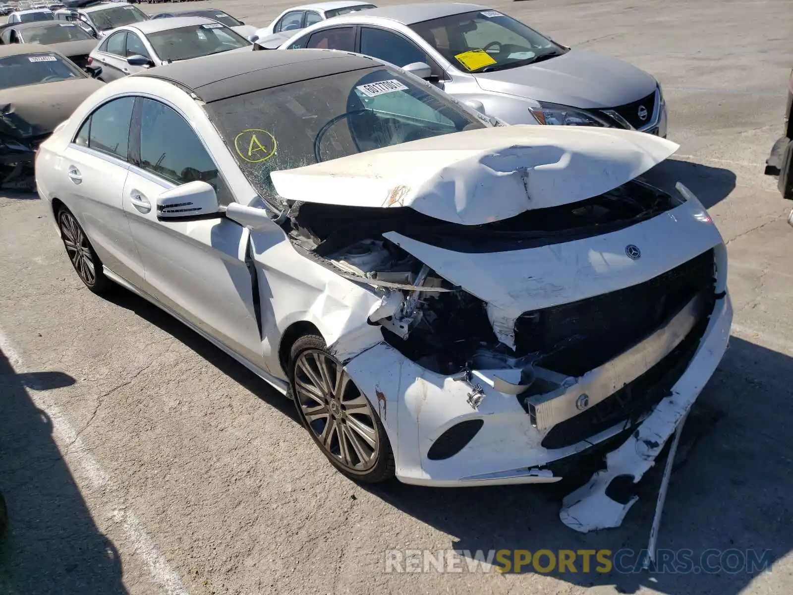 1 Photograph of a damaged car WDDSJ4EB4KN752402 MERCEDES-BENZ CLA-CLASS 2019