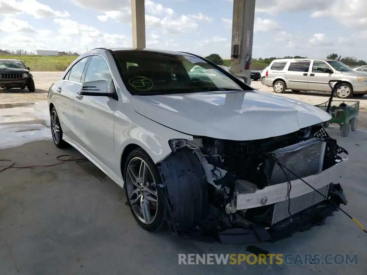 1 Photograph of a damaged car WDDSJ4EB5KN699368 MERCEDES-BENZ CLA-CLASS 2019