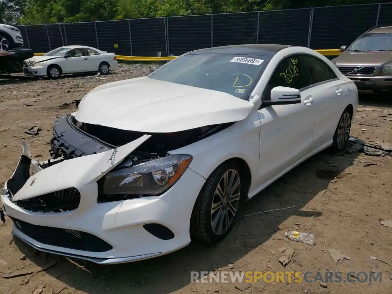 2 Photograph of a damaged car WDDSJ4EB5KN719795 MERCEDES-BENZ CLA-CLASS 2019