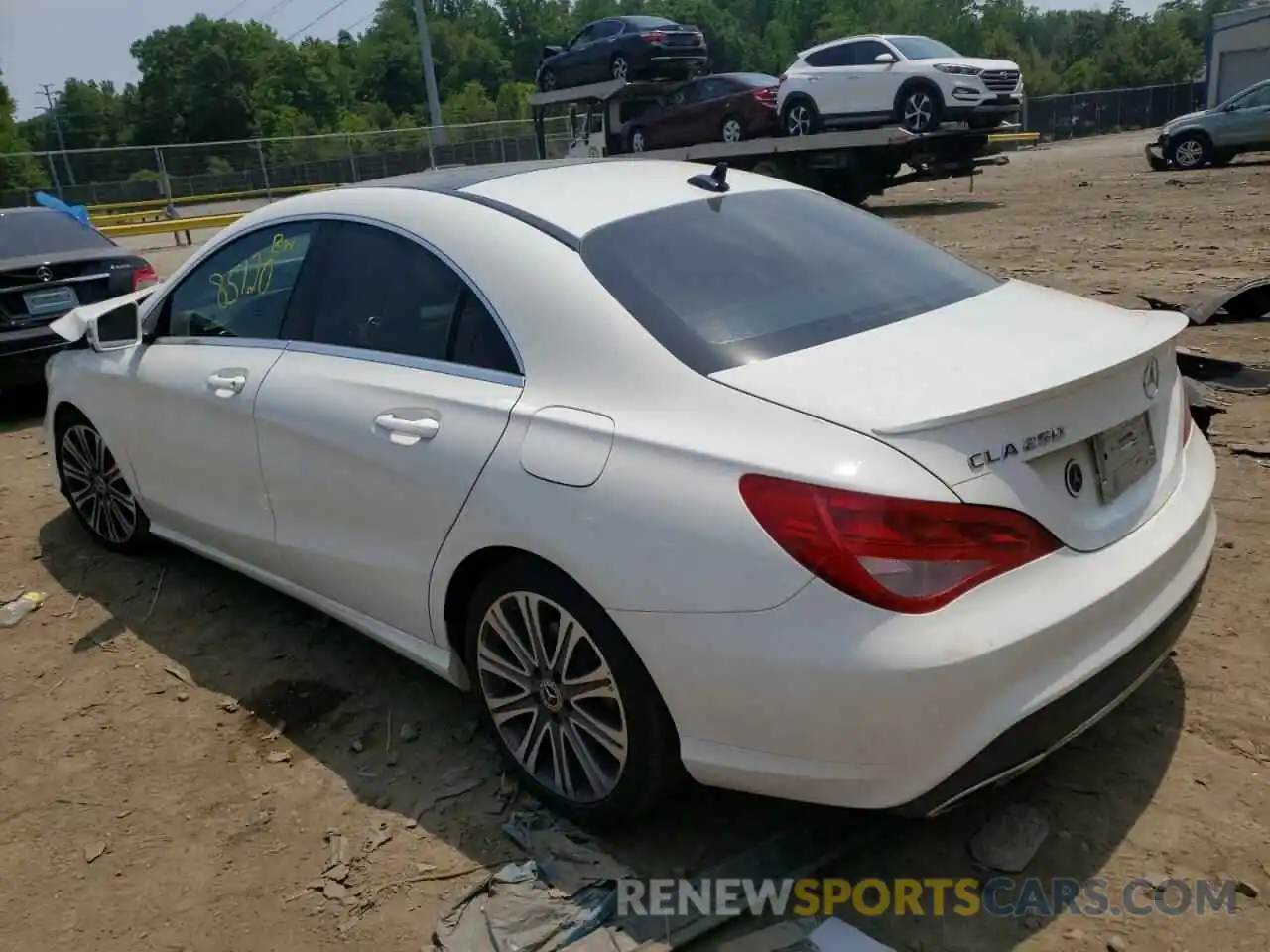 3 Фотография поврежденного автомобиля WDDSJ4EB5KN719795 MERCEDES-BENZ CLA-CLASS 2019