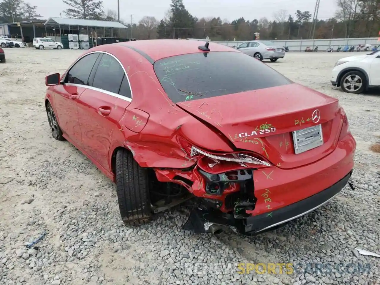 3 Photograph of a damaged car WDDSJ4EB5KN725130 MERCEDES-BENZ CLA-CLASS 2019