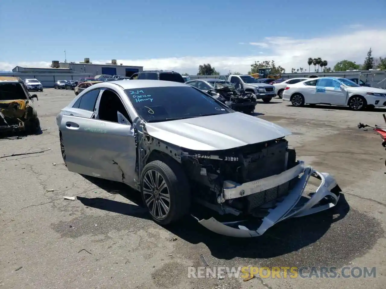 1 Photograph of a damaged car WDDSJ4EB5KN735687 MERCEDES-BENZ CLA-CLASS 2019