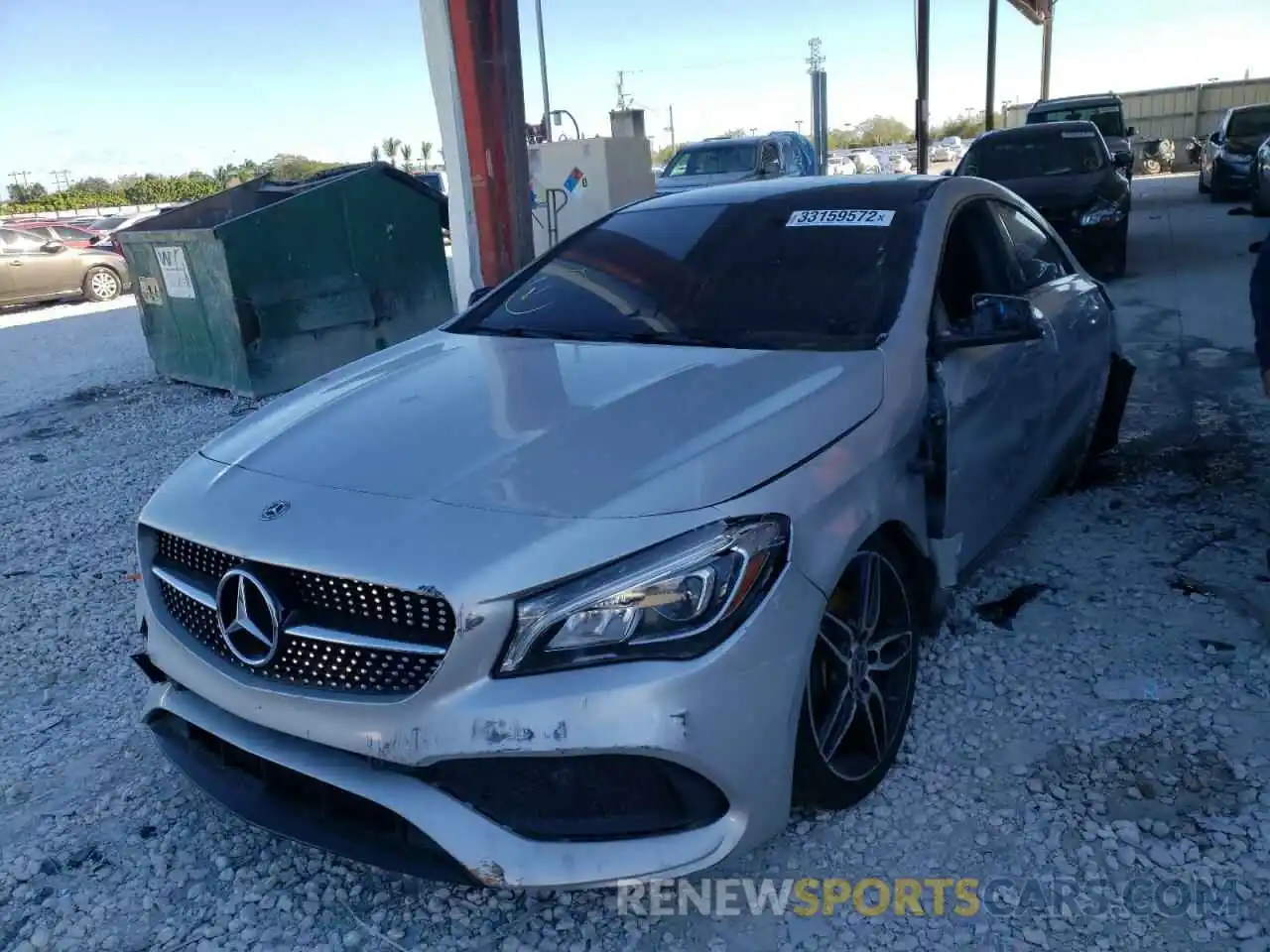 2 Photograph of a damaged car WDDSJ4EB5KN748486 MERCEDES-BENZ CLA-CLASS 2019