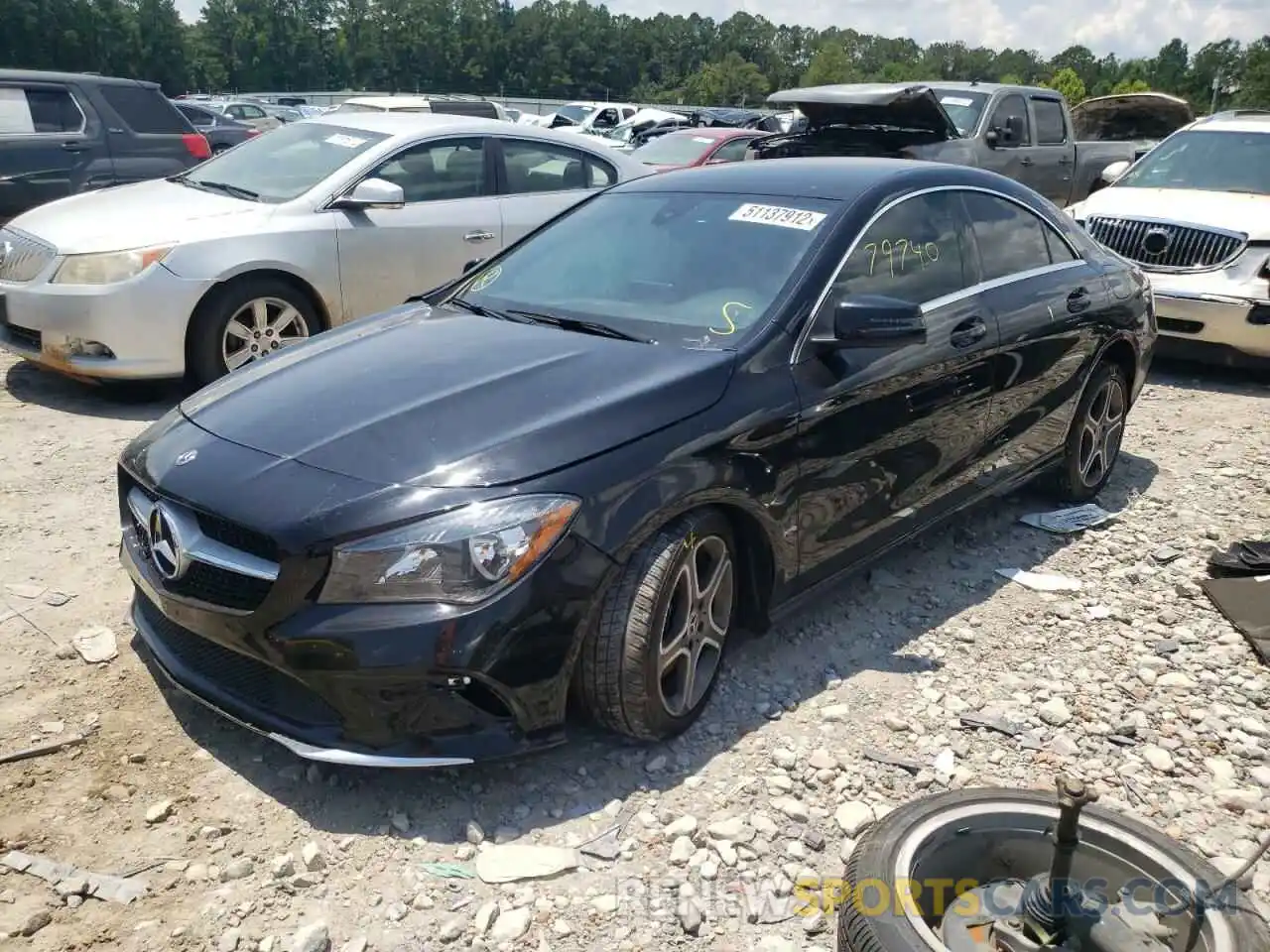 2 Photograph of a damaged car WDDSJ4EB6KN724861 MERCEDES-BENZ CLA-CLASS 2019