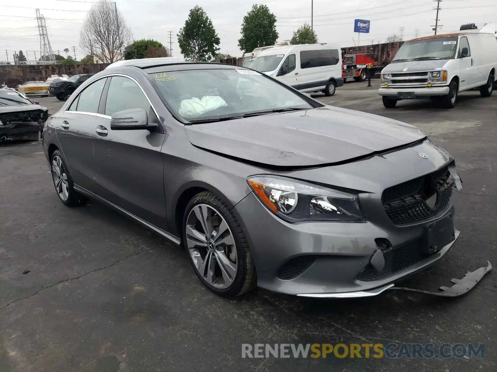 1 Photograph of a damaged car WDDSJ4EB6KN737853 MERCEDES-BENZ CLA-CLASS 2019