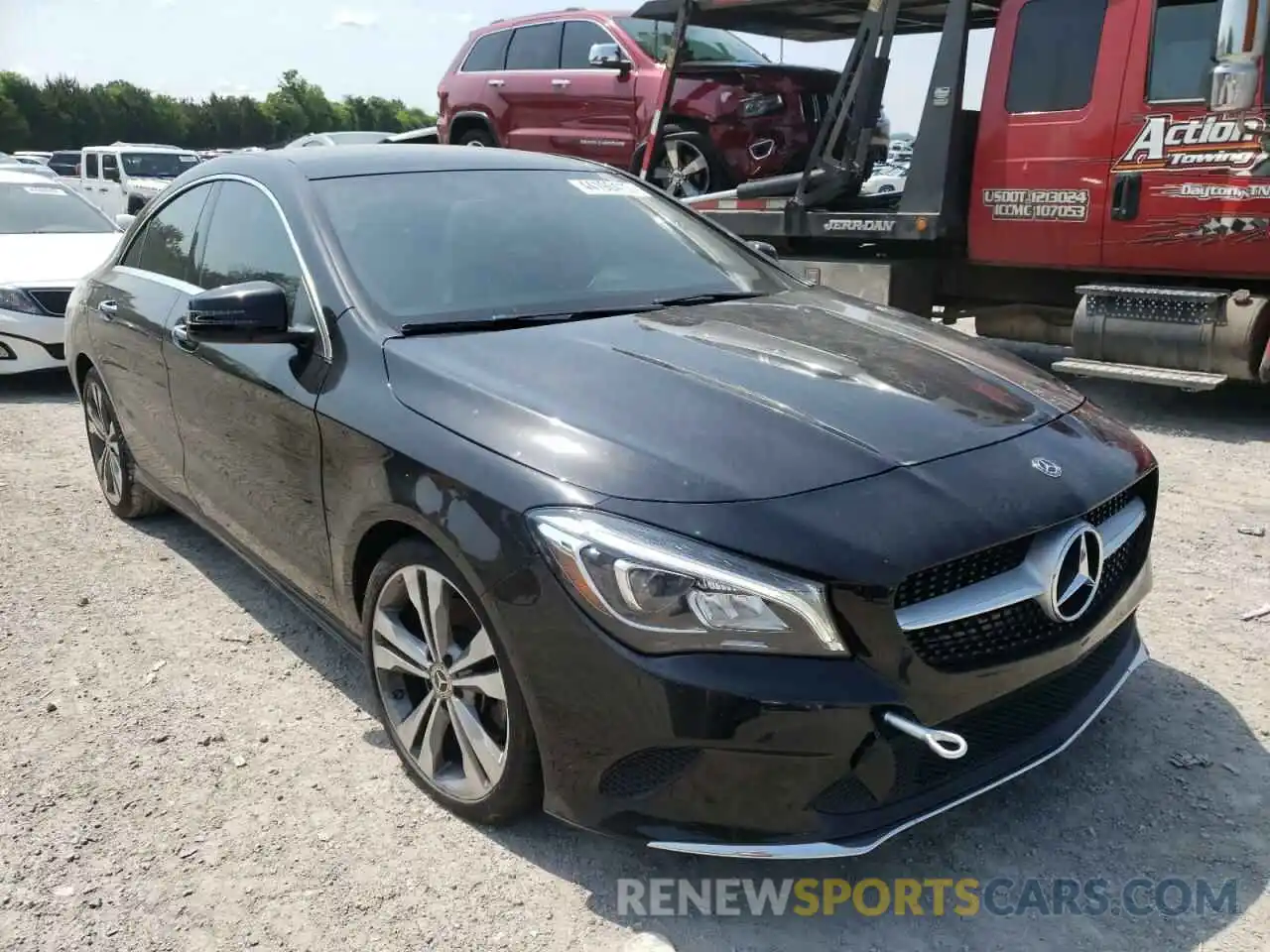 1 Photograph of a damaged car WDDSJ4EB6KN748433 MERCEDES-BENZ CLA-CLASS 2019