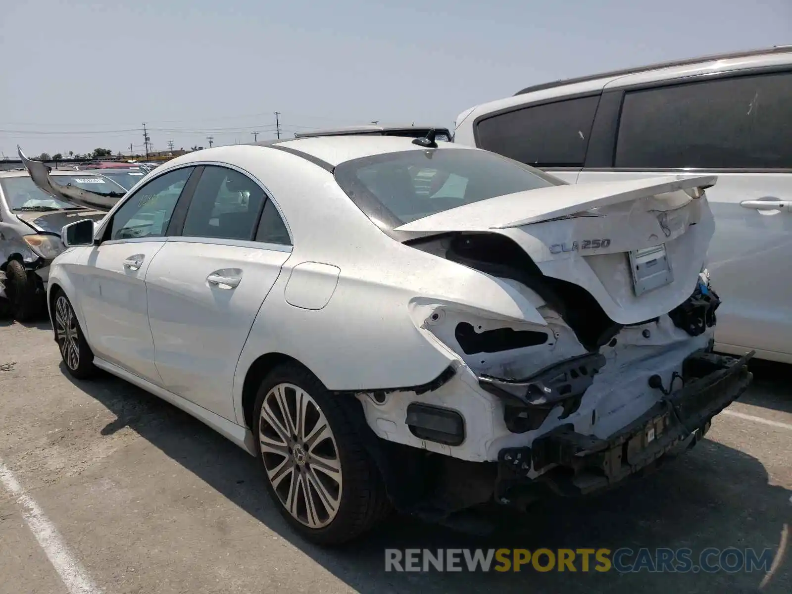 3 Photograph of a damaged car WDDSJ4EB7KN711374 MERCEDES-BENZ CLA-CLASS 2019