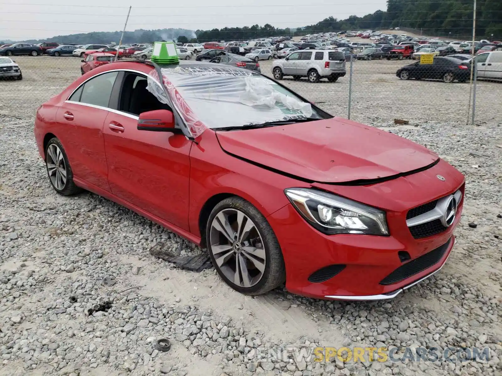 1 Photograph of a damaged car WDDSJ4EB7KN718986 MERCEDES-BENZ CLA-CLASS 2019