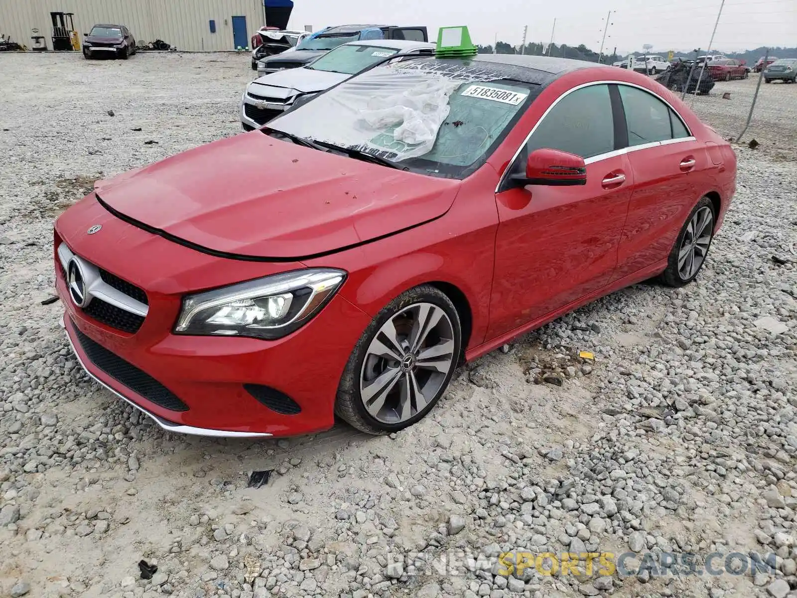 2 Photograph of a damaged car WDDSJ4EB7KN718986 MERCEDES-BENZ CLA-CLASS 2019