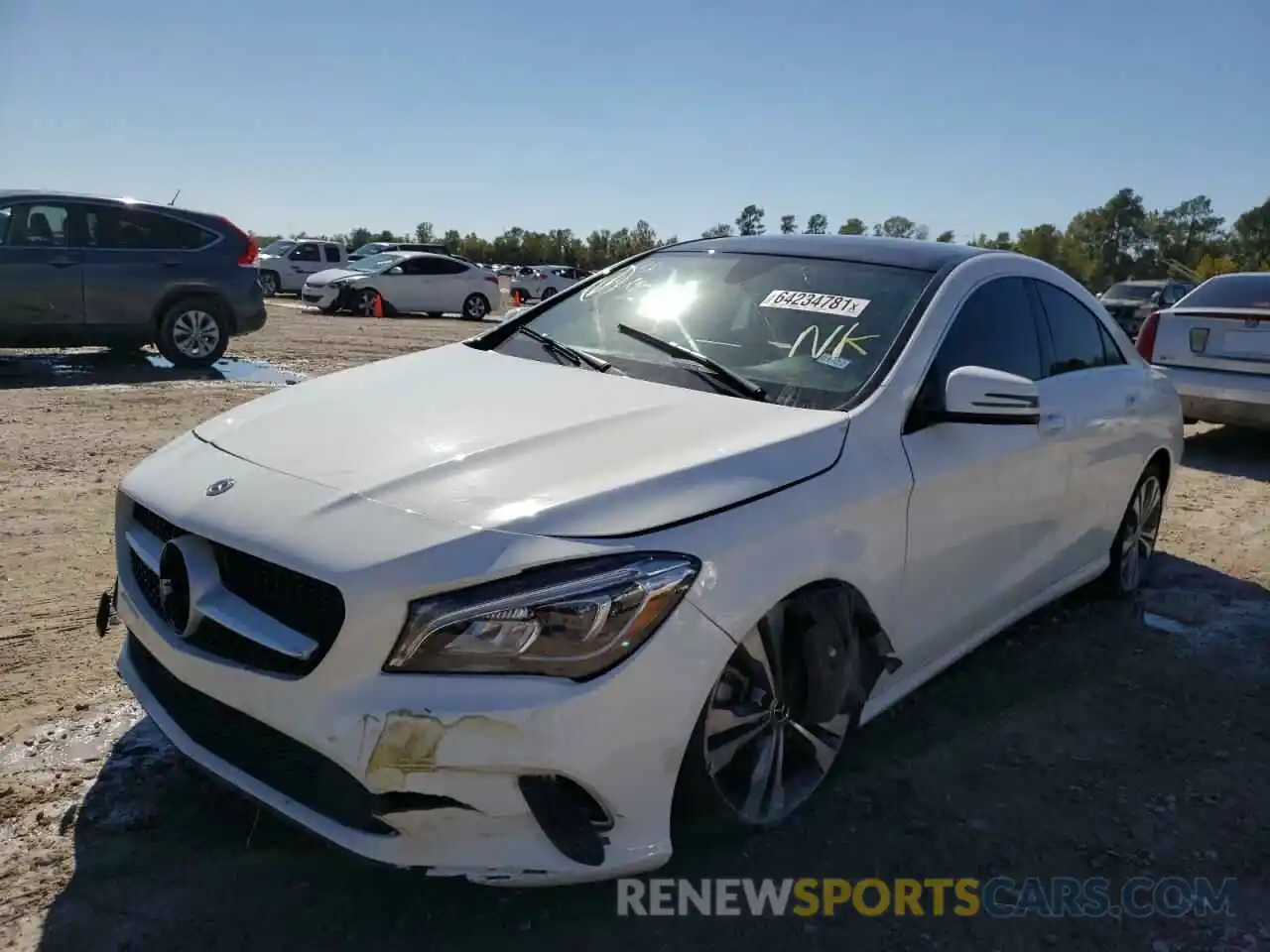 2 Photograph of a damaged car WDDSJ4EB7KN720088 MERCEDES-BENZ CLA-CLASS 2019