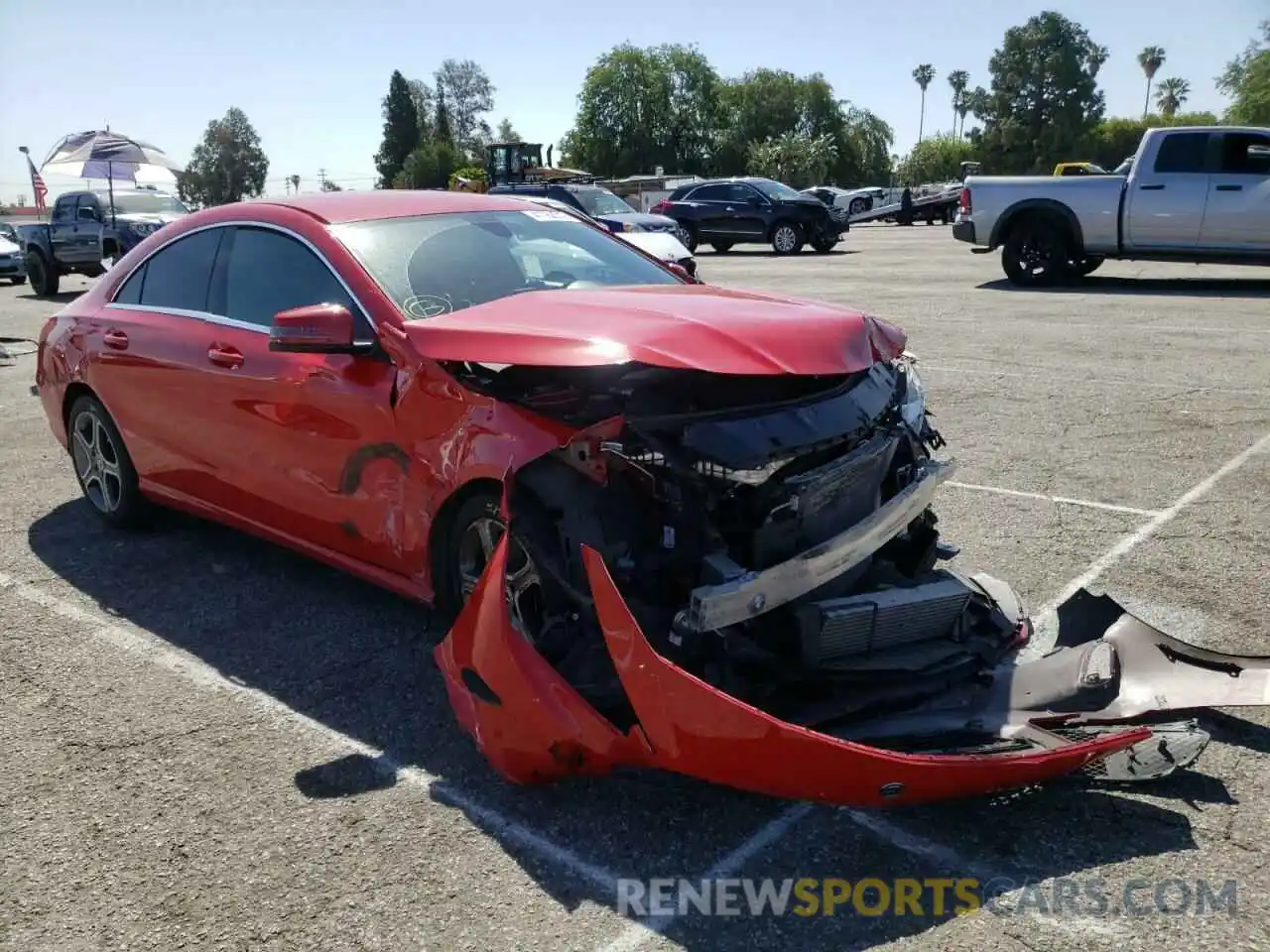 1 Photograph of a damaged car WDDSJ4EB7KN721922 MERCEDES-BENZ CLA-CLASS 2019