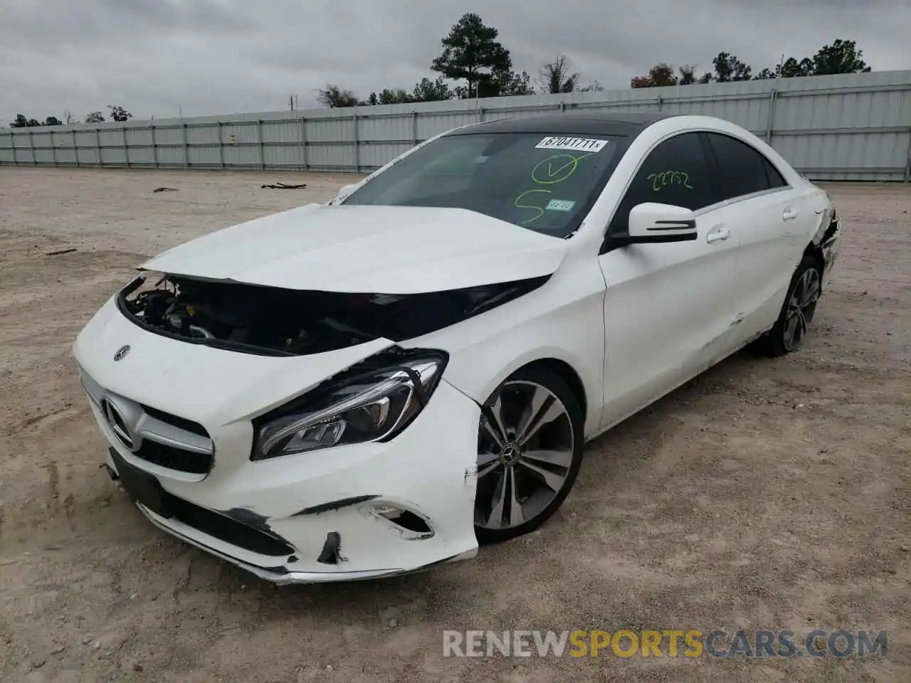 2 Photograph of a damaged car WDDSJ4EB7KN748179 MERCEDES-BENZ CLA-CLASS 2019