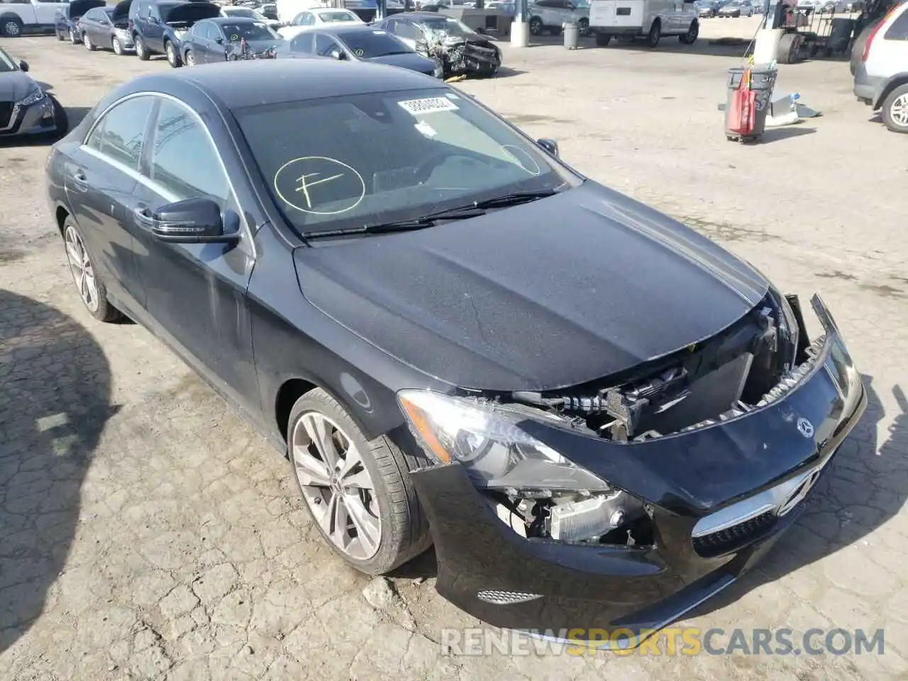 1 Photograph of a damaged car WDDSJ4EB8KN710248 MERCEDES-BENZ CLA-CLASS 2019