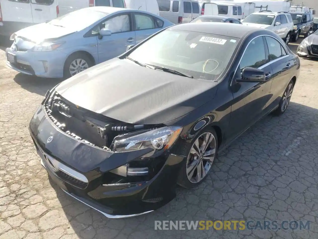 2 Photograph of a damaged car WDDSJ4EB8KN710248 MERCEDES-BENZ CLA-CLASS 2019