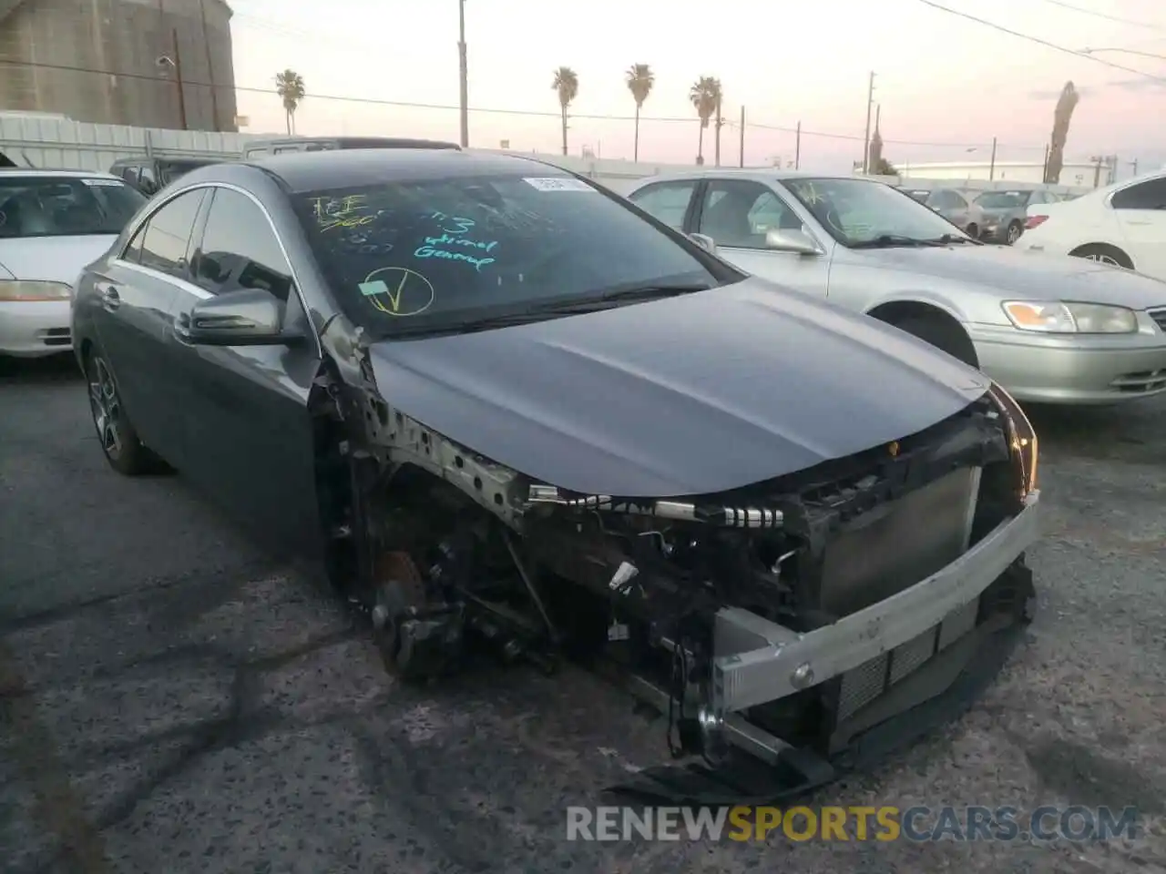 1 Photograph of a damaged car WDDSJ4EB8KN729205 MERCEDES-BENZ CLA-CLASS 2019