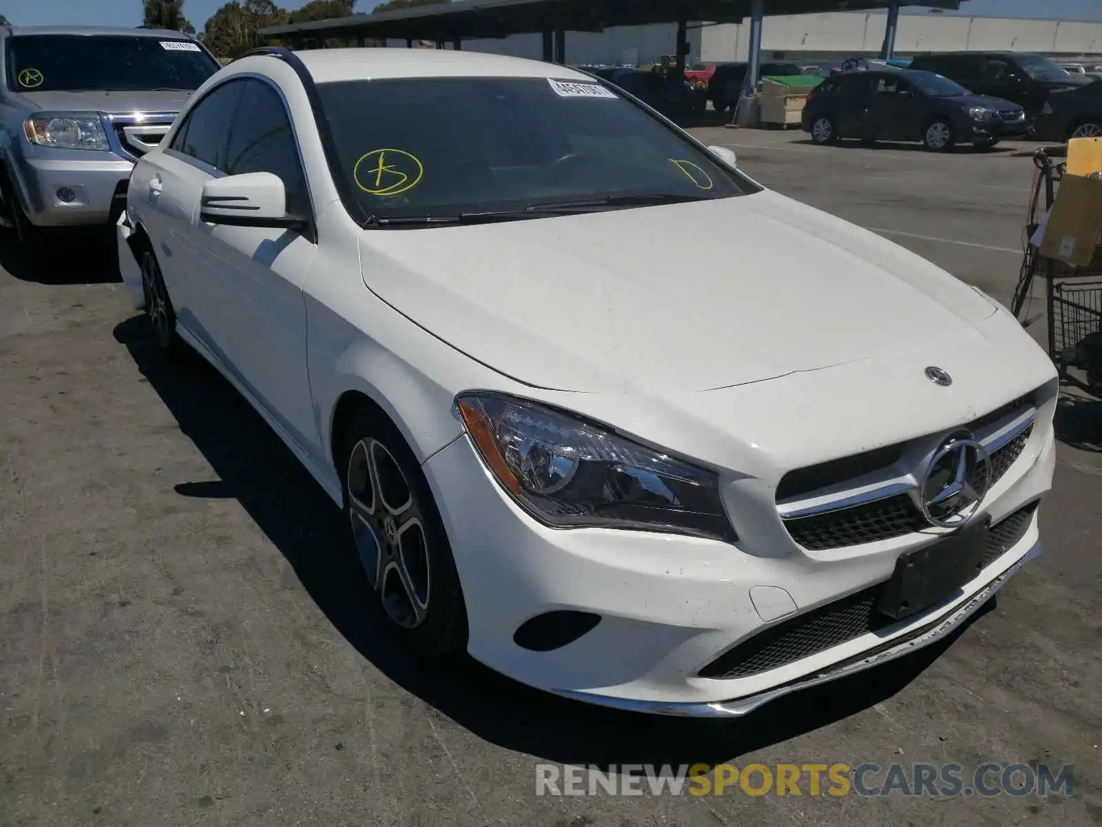 1 Photograph of a damaged car WDDSJ4EB8KN737840 MERCEDES-BENZ CLA-CLASS 2019