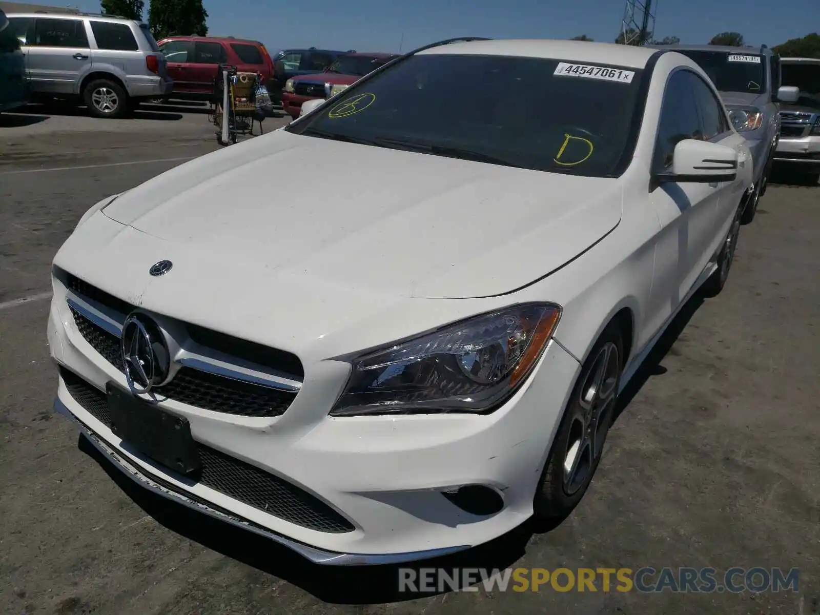 2 Photograph of a damaged car WDDSJ4EB8KN737840 MERCEDES-BENZ CLA-CLASS 2019