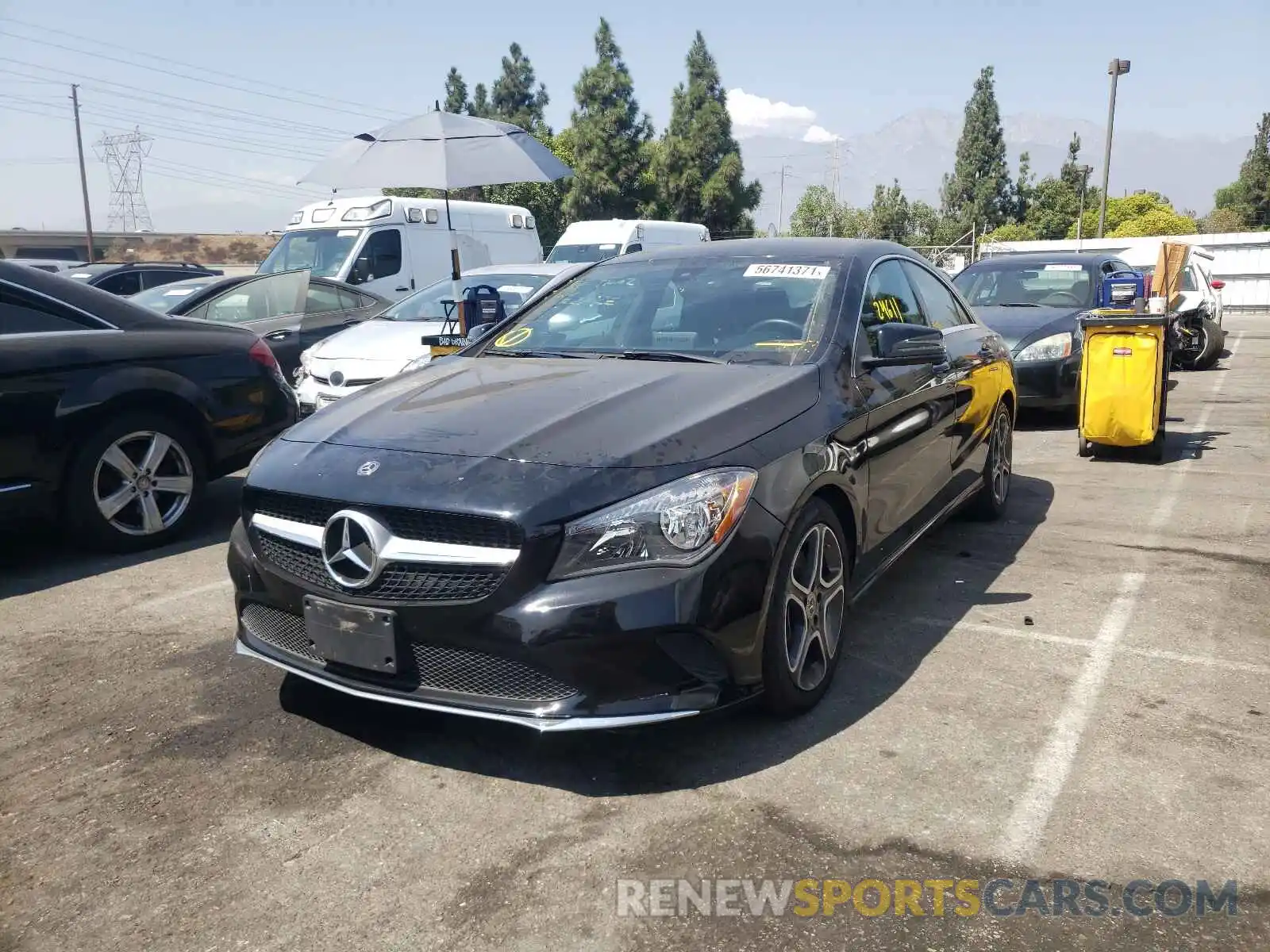 2 Photograph of a damaged car WDDSJ4EB8KN738924 MERCEDES-BENZ CLA-CLASS 2019