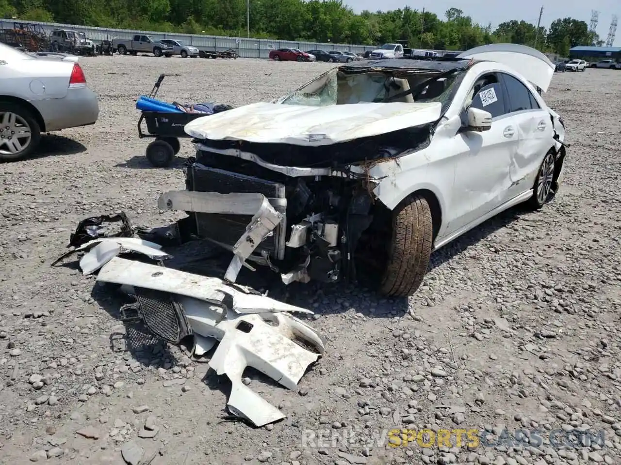 2 Photograph of a damaged car WDDSJ4EB8KN752340 MERCEDES-BENZ CLA-CLASS 2019