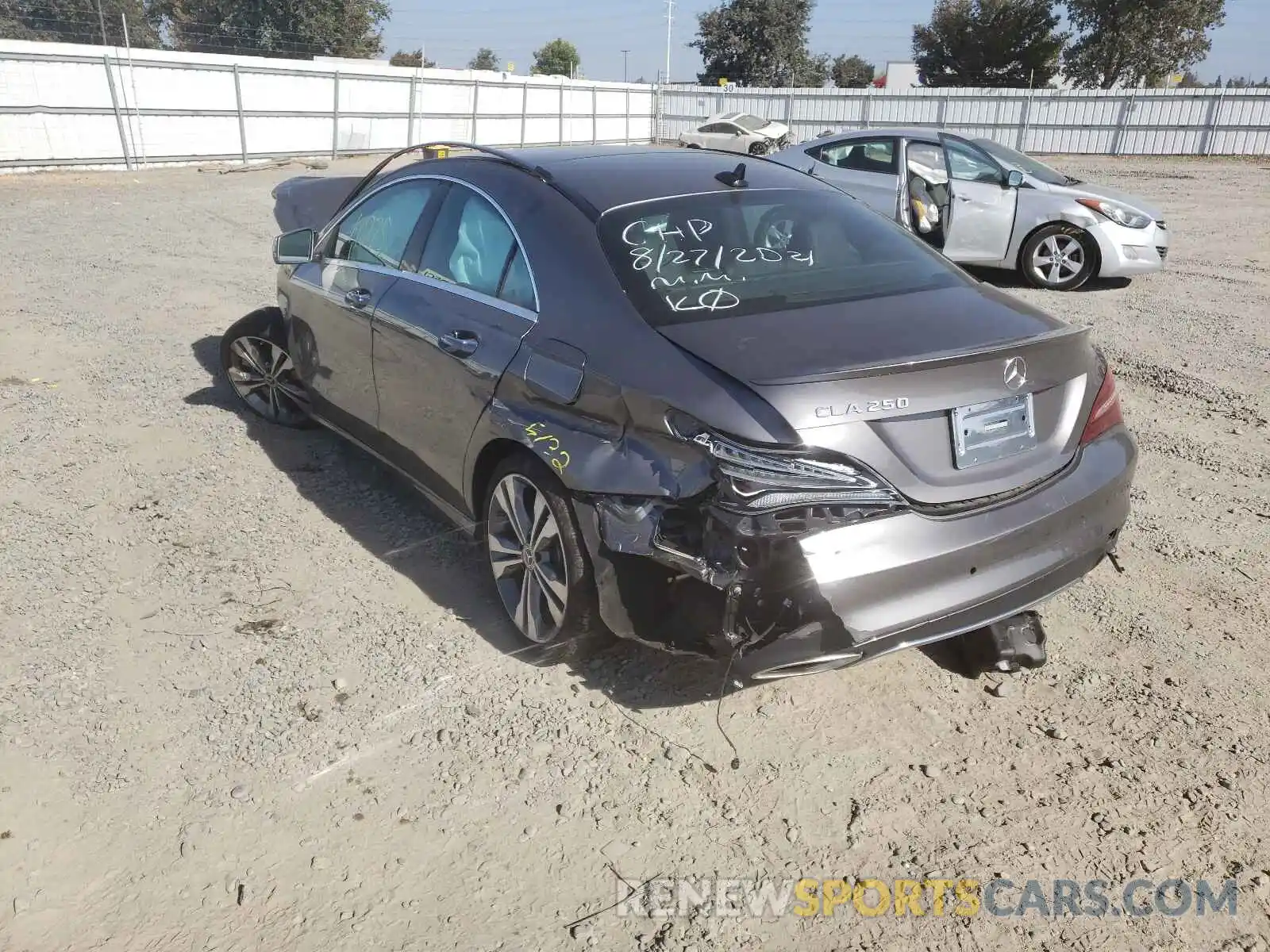 3 Photograph of a damaged car WDDSJ4EB8KN769171 MERCEDES-BENZ CLA-CLASS 2019