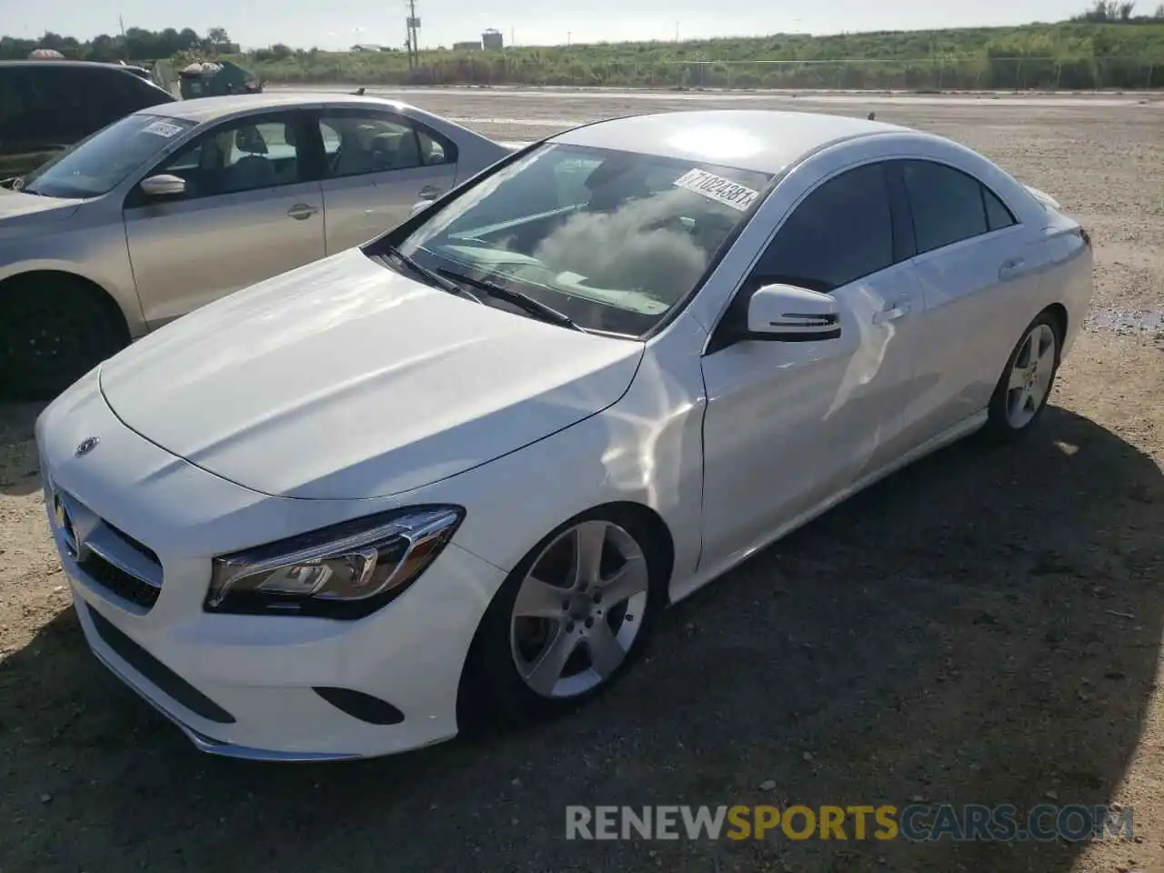 2 Photograph of a damaged car WDDSJ4EBXKN711563 MERCEDES-BENZ CLA-CLASS 2019