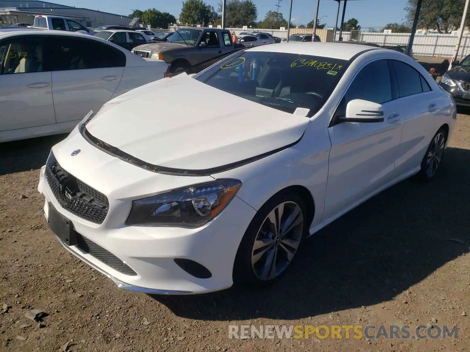 2 Photograph of a damaged car WDDSJ4EBXKN715807 MERCEDES-BENZ CLA-CLASS 2019