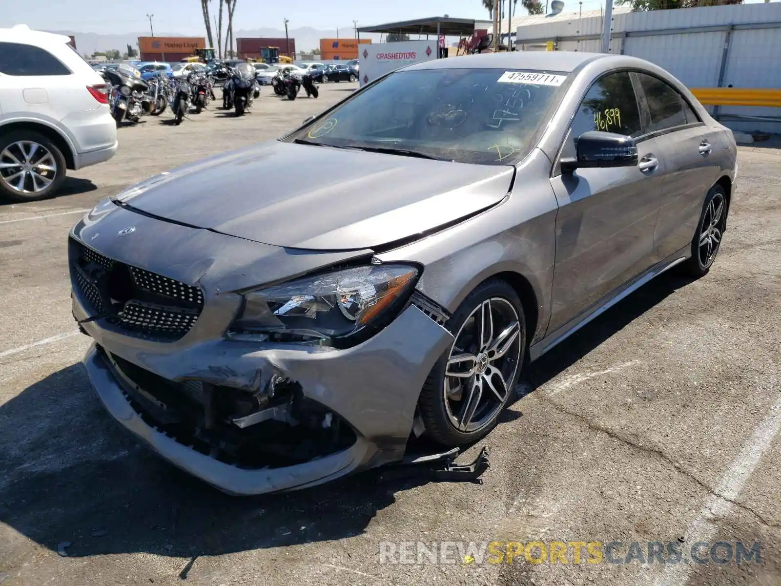 2 Photograph of a damaged car WDDSJ4EBXKN715841 MERCEDES-BENZ CLA-CLASS 2019