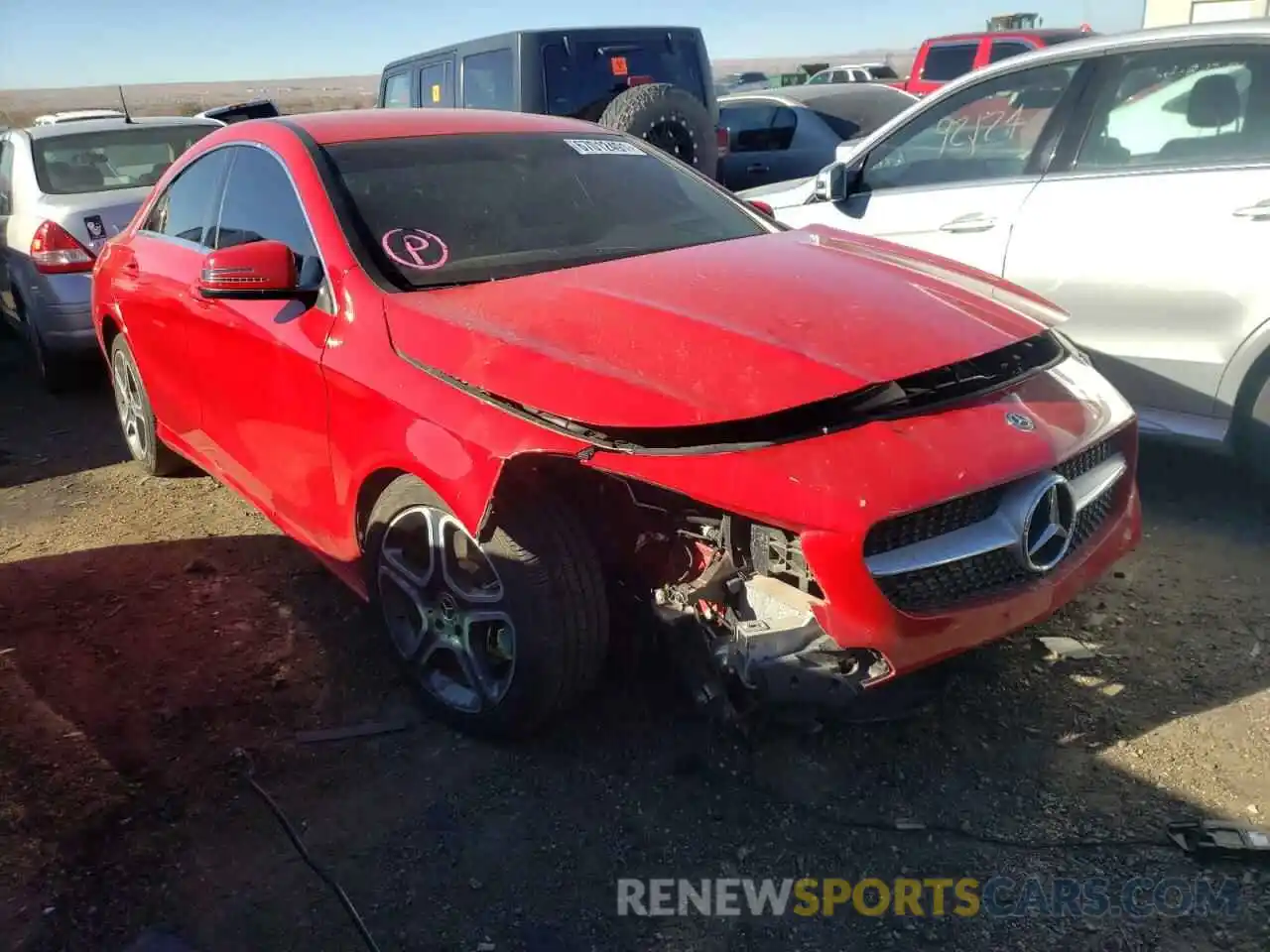 1 Photograph of a damaged car WDDSJ4EBXKN743087 MERCEDES-BENZ CLA-CLASS 2019