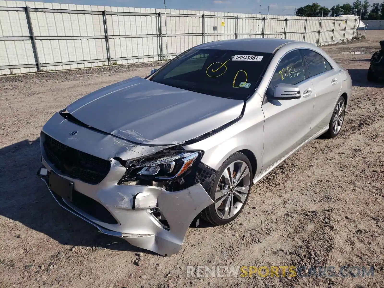 2 Photograph of a damaged car WDDSJ4EBXKN746460 MERCEDES-BENZ CLA-CLASS 2019