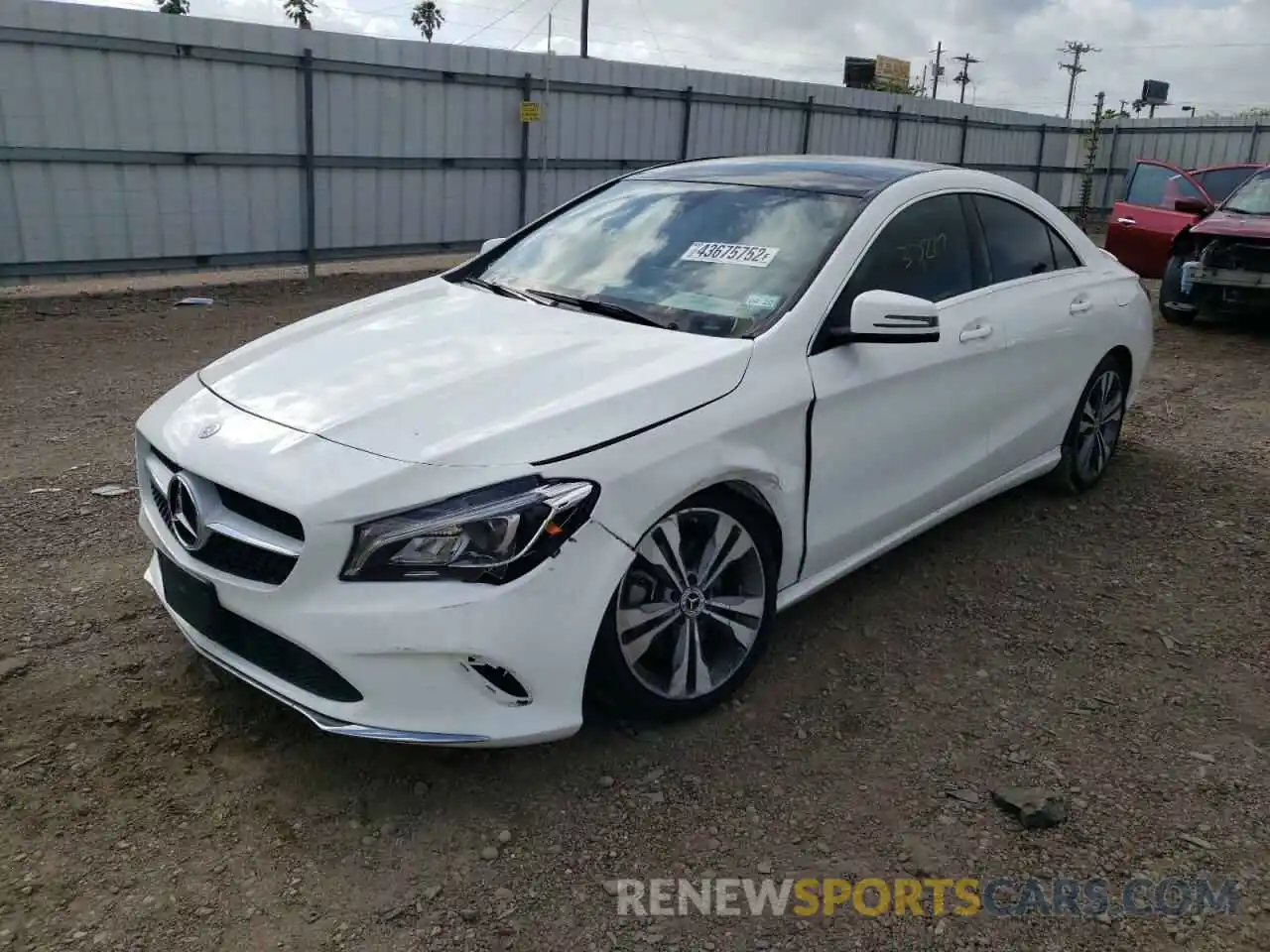 2 Photograph of a damaged car WDDSJ4EBXKN750749 MERCEDES-BENZ CLA-CLASS 2019