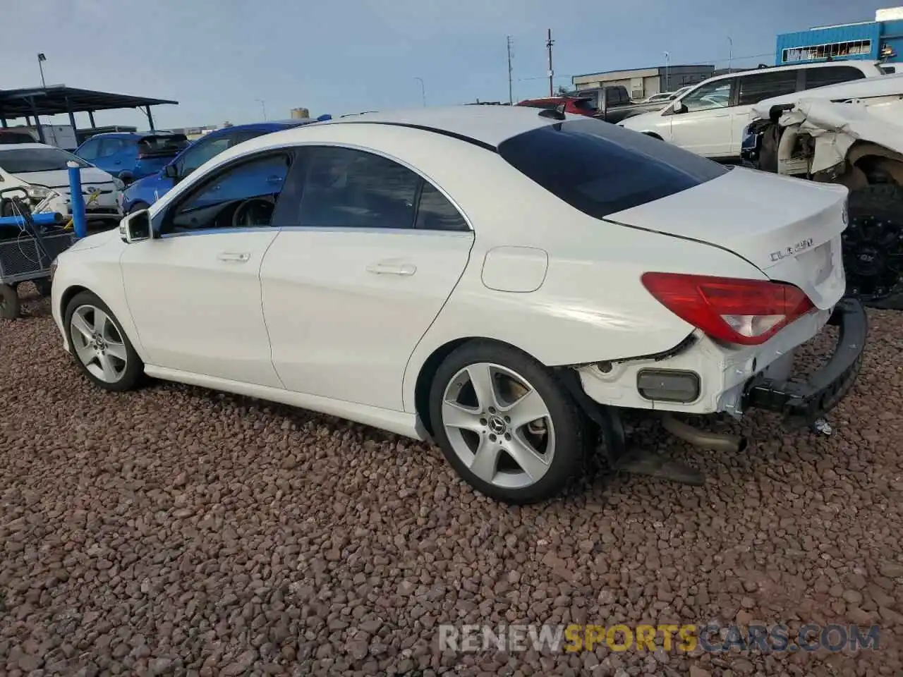 2 Photograph of a damaged car WDDSJ4EBXKN762755 MERCEDES-BENZ CLA-CLASS 2019