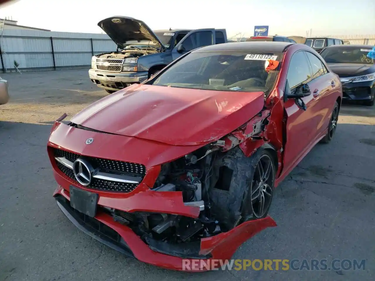 2 Photograph of a damaged car WDDSJ4EBXKN770774 MERCEDES-BENZ CLA-CLASS 2019