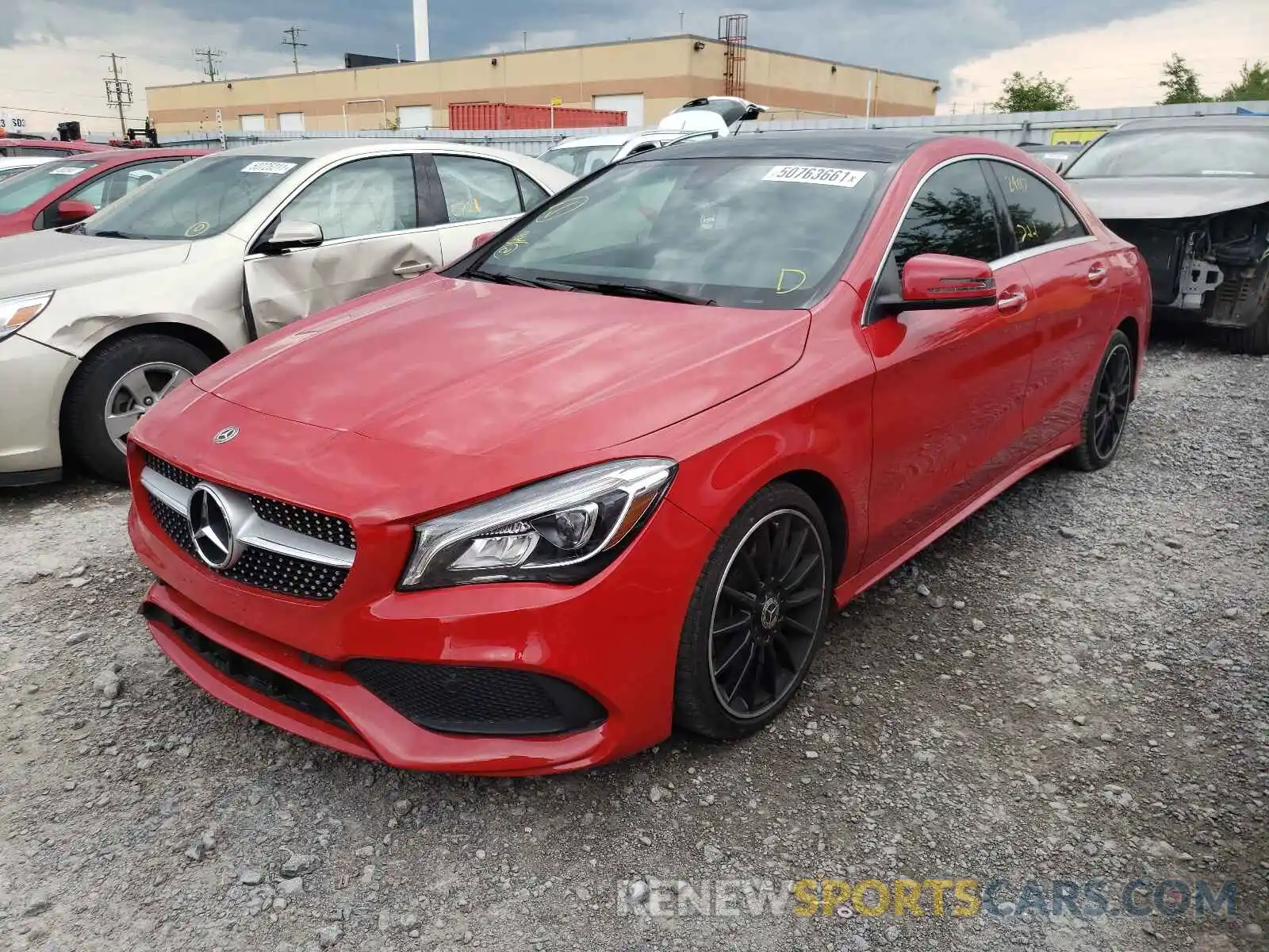 2 Photograph of a damaged car WDDSJ4GB0KN717577 MERCEDES-BENZ CLA-CLASS 2019