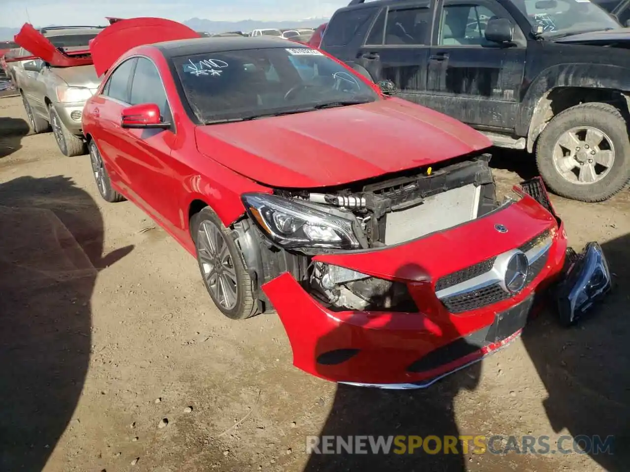 1 Photograph of a damaged car WDDSJ4GB0KN725937 MERCEDES-BENZ CLA-CLASS 2019