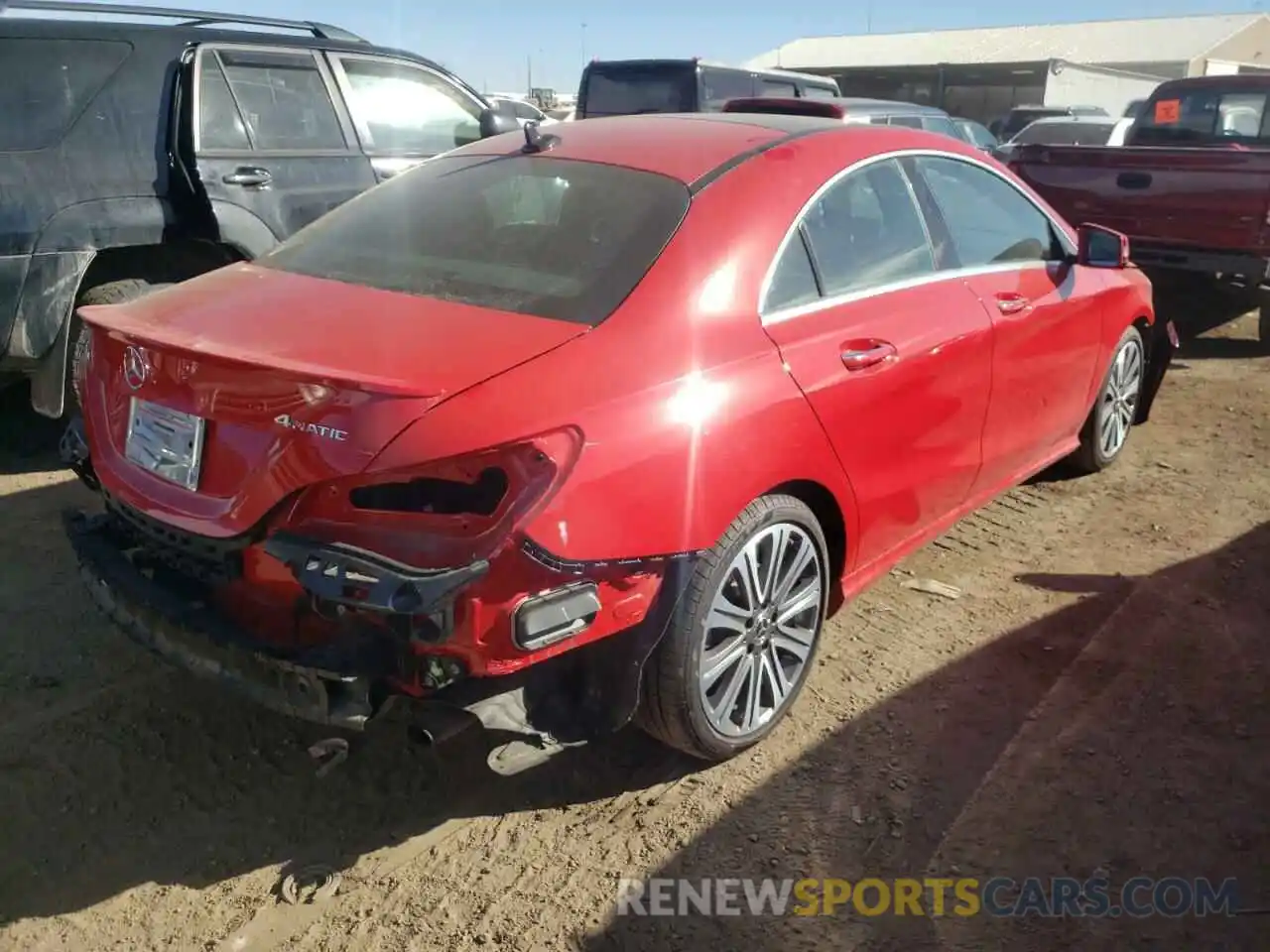 4 Photograph of a damaged car WDDSJ4GB0KN725937 MERCEDES-BENZ CLA-CLASS 2019