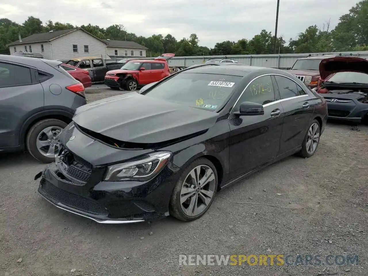 2 Photograph of a damaged car WDDSJ4GB0KN743273 MERCEDES-BENZ CLA-CLASS 2019