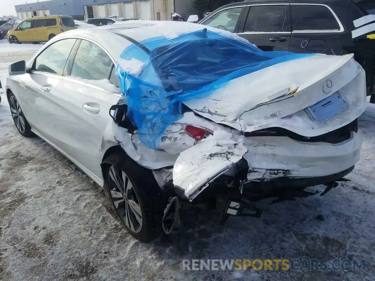 3 Photograph of a damaged car WDDSJ4GB0KN756508 MERCEDES-BENZ CLA-CLASS 2019